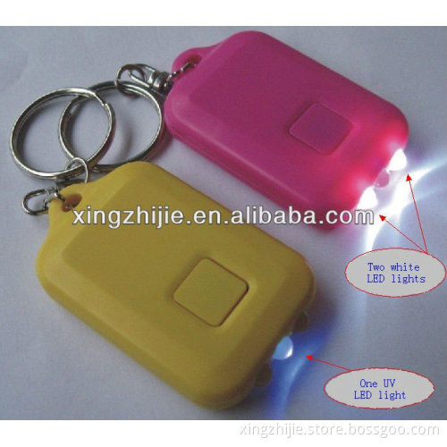 3pcs super bright led flashing light solar keychain for promotion and gift
